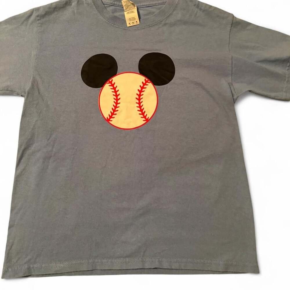 Gildan Mickey Mouse Baseball Youth Graphic T-Shirt